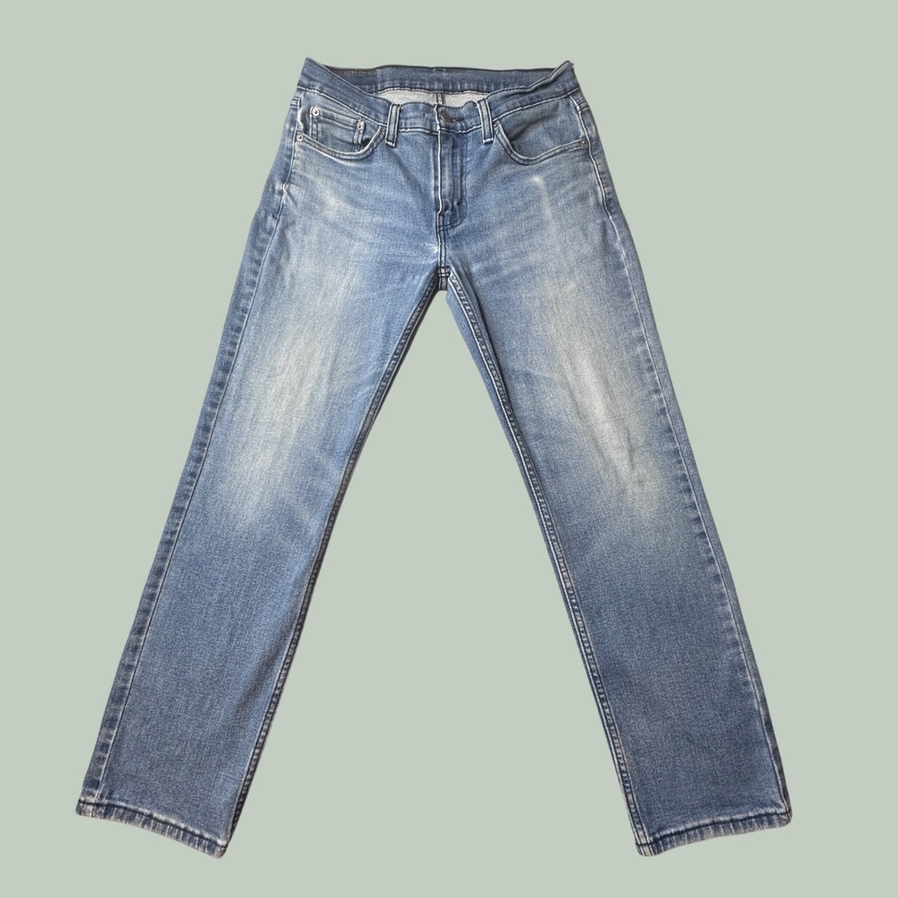Levi's 514 Jeans Mens 30x30 Straight Fit Blue Stretch Denim Medium Wash